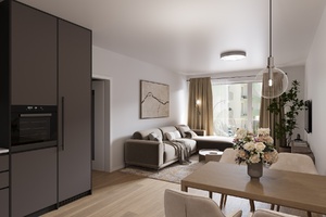 vizualizace bytu 2+kk