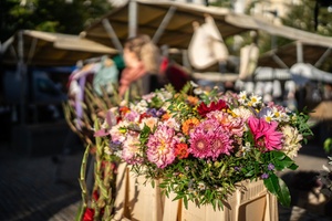 farmářské trhy na náměstí Jiřího z Poděbrad