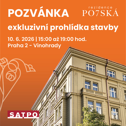 POZVÁNKA exkluzivní prohlídka stavby Rezidence PO7SKÁ