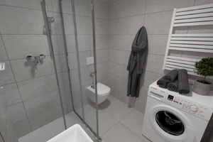 vizualizace 1+kk, koupelna