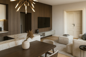 vizualizace navrhované dispozice